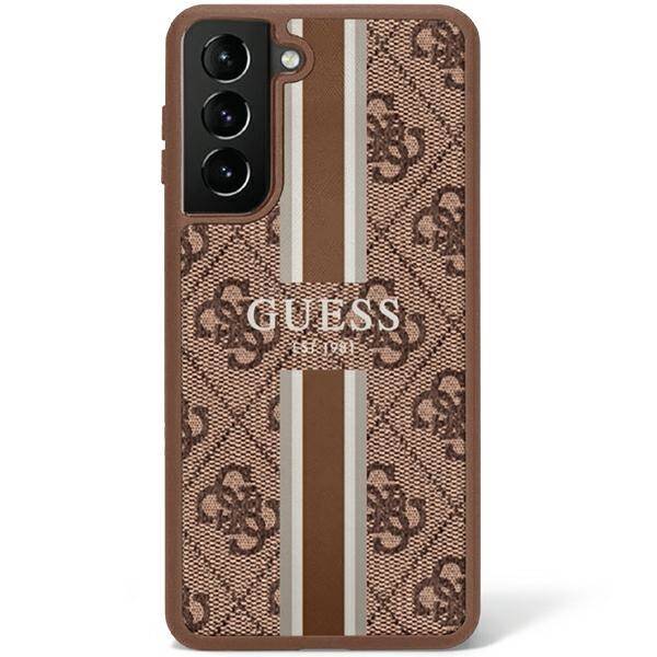 Guess 4G Printed Stripe | Etui do Galaxy S23 - BROWN