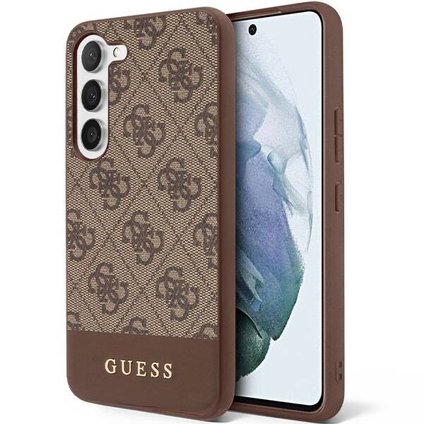 Guess 4G Stripe | Etui do Galaxy S23 - BROWN