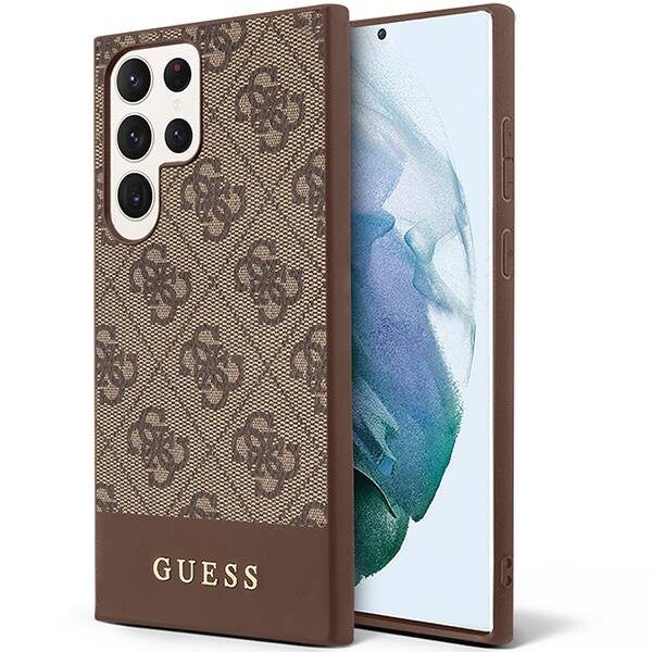 Guess 4G Stripe | Etui do Galaxy S23 Ultra - BROWN