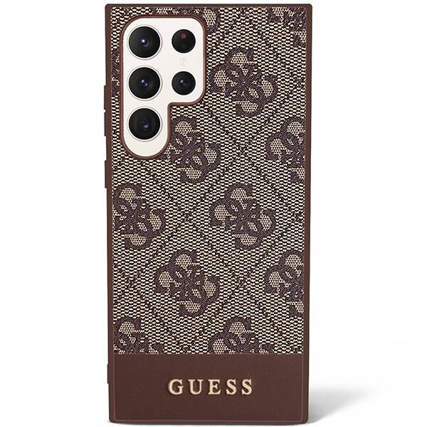 Guess 4G Stripe | Etui do Galaxy S23 Ultra - BROWN