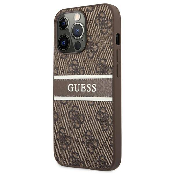 Guess 4G Stripe | Etui do iPhone 13 Pro - BROWN