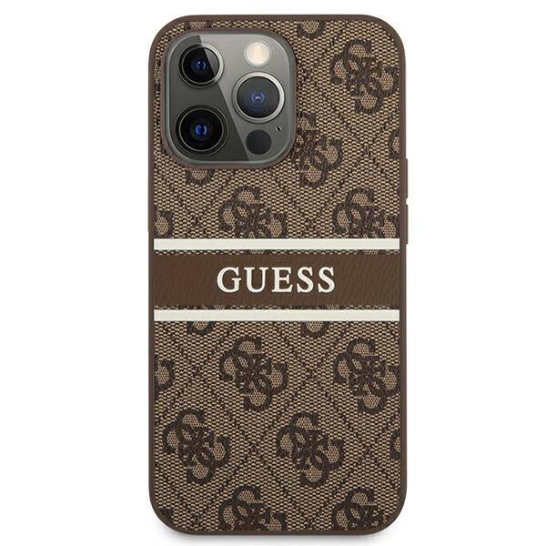 Guess 4G Stripe | Etui do iPhone 13 Pro - BROWN