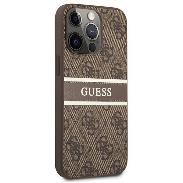 Guess 4G Stripe | Etui do iPhone 13 Pro - BROWN