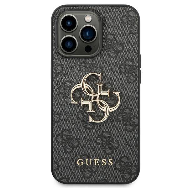 Guess Big Metal Logo | Etui do iPhone 14 Pro - GREY