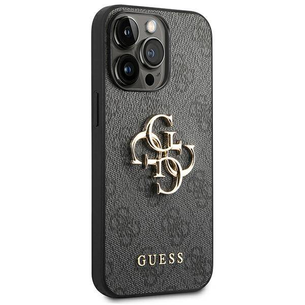 Guess Big Metal Logo | Etui do iPhone 14 Pro - GREY