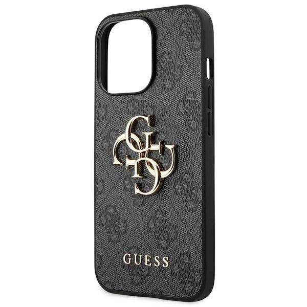 Guess Big Metal Logo | Etui do iPhone 14 Pro - GREY