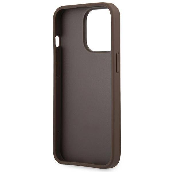 Guess Big Metal Logo | Etui do iPhone 14 Pro Max - BROWN