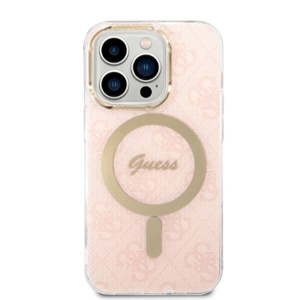 Guess Case+Charger | Etui do iPhone 14 Pro Max - PINK