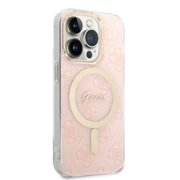 Guess Case+Charger | Etui do iPhone 14 Pro Max - PINK