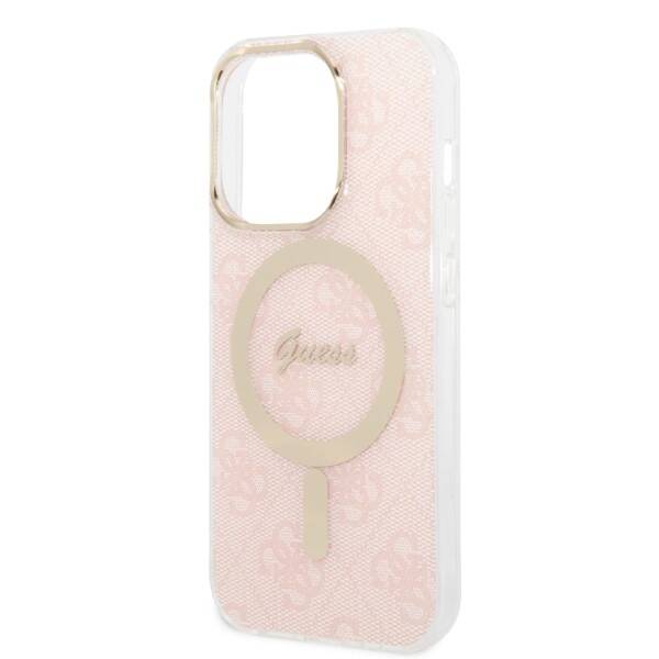 Guess Case+Charger | Etui do iPhone 14 Pro Max - PINK