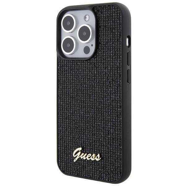 Guess Disco Metal Script | Etui do iPhone 15 Pro Max - BLACK