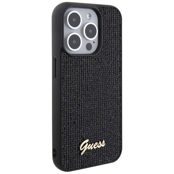 Guess Disco Metal Script | Etui do iPhone 15 Pro Max - BLACK