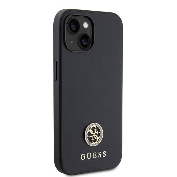 Guess ETUI 4G STRASS METAL LOGO do iPhone 15 Plus / 14 Plus