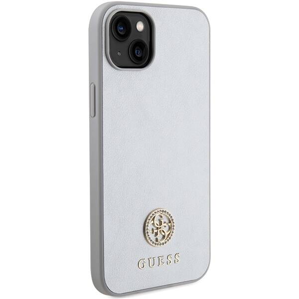 Guess ETUI 4G STRASS METAL LOGO do iPhone 15 Plus / 14 Plus