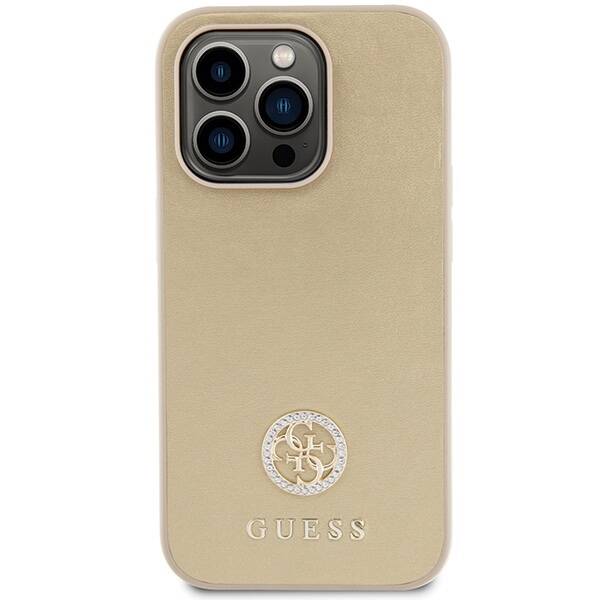 Guess ETUI 4G STRASS METAL LOGO do iPhone 15 Pro