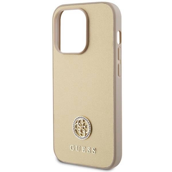 Guess ETUI 4G STRASS METAL LOGO do iPhone 15 Pro