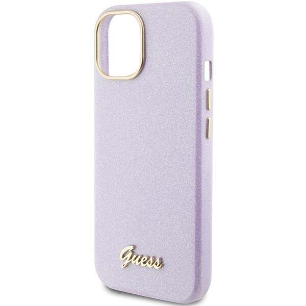 Guess ETUI GLITTER GLOSSY SCRIPT do iPhone 15 / 14 / 13