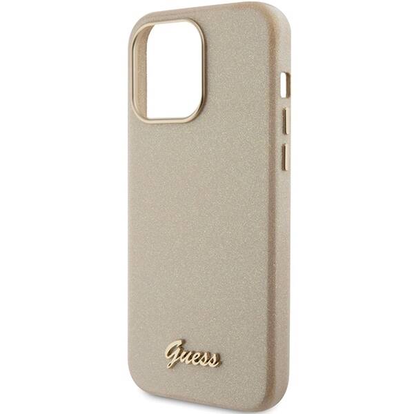 Guess ETUI GLITTER GLOSSY SCRIPT do iPhone 15 Pro