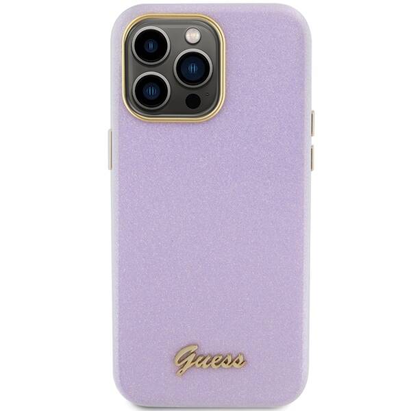 Guess ETUI GLITTER GLOSSY SCRIPT do iPhone 15 Pro Max