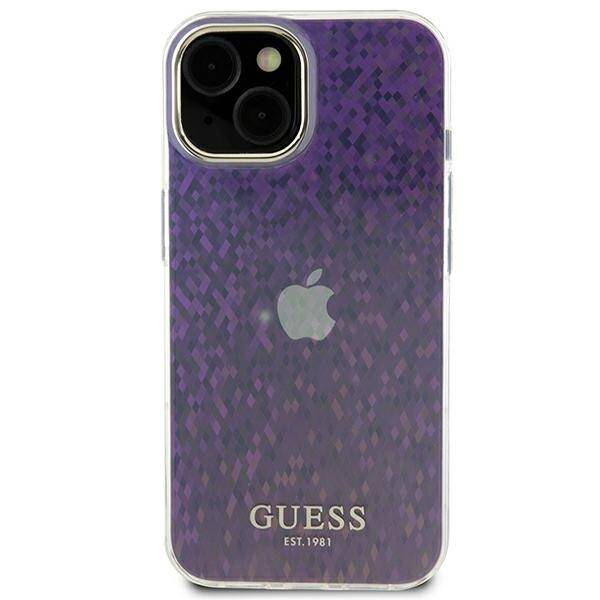 Guess ETUI IML FACETED MIRROR DISCO IRIDESCENT do iPhone 15 / 14 / 13