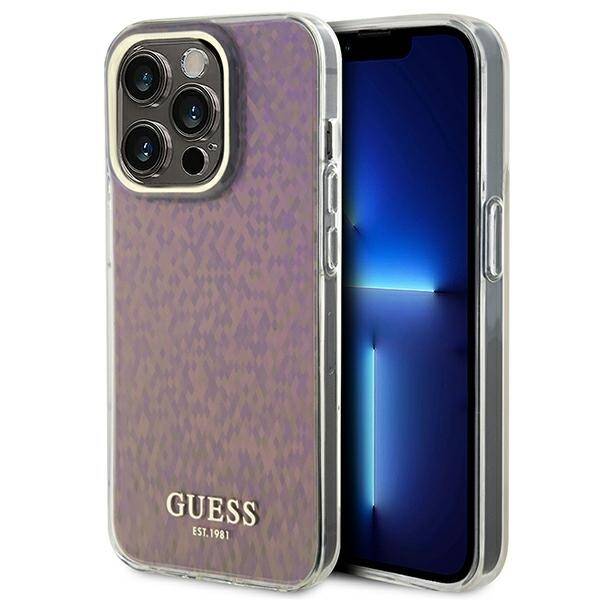 Guess ETUI IML FACETED MIRROR DISCO IRIDESCENT do iPhone 15 Pro