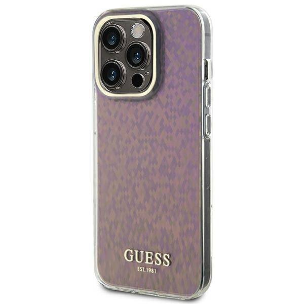 Guess ETUI IML FACETED MIRROR DISCO IRIDESCENT do iPhone 15 Pro