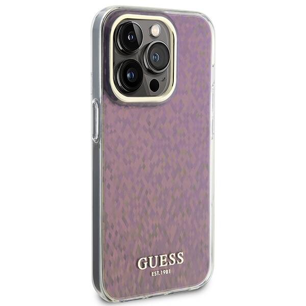 Guess ETUI IML FACETED MIRROR DISCO IRIDESCENT do iPhone 15 Pro