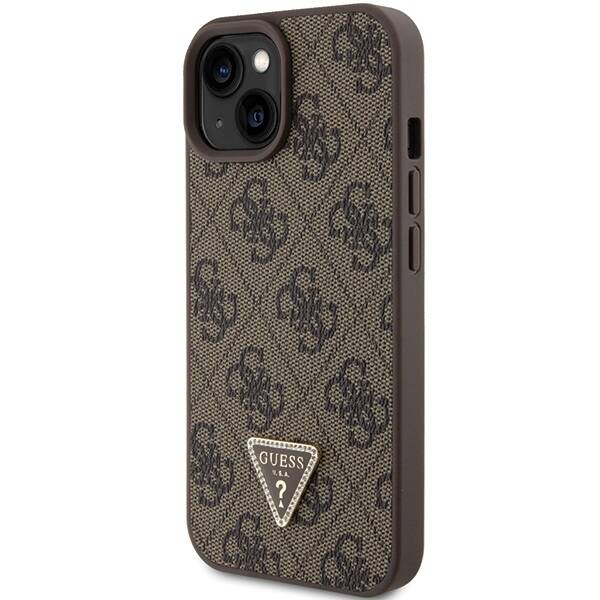 Guess ETUI LEATHER 4G TRIANGLE STRAS do iPhone 15 / 14 / 13