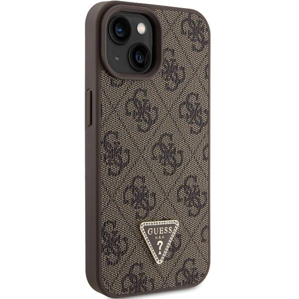 Guess ETUI LEATHER 4G TRIANGLE STRAS do iPhone 15 / 14 / 13