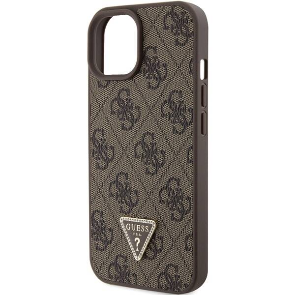 Guess ETUI LEATHER 4G TRIANGLE STRAS do iPhone 15 / 14 / 13