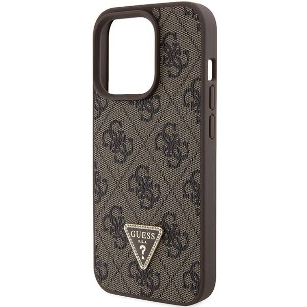 Guess ETUI LEATHER 4G TRIANGLE STRAS do iPhone 15 Pro Max
