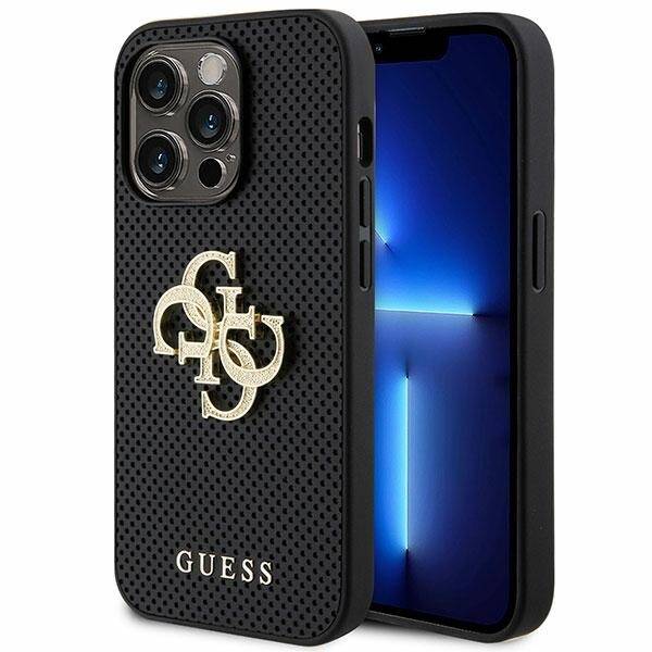 Guess ETUI PERFORATED 4G GLITTER do iPhone 15 Pro