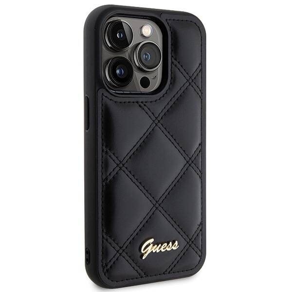 Guess ETUI QUILTED METAL LOGO do iPhone 15 Pro Max