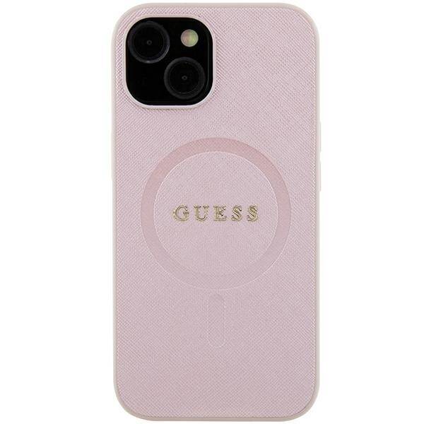 Guess ETUI SAFFIANO MAGSAFE do iPhone 15 Plus / 14 Plus