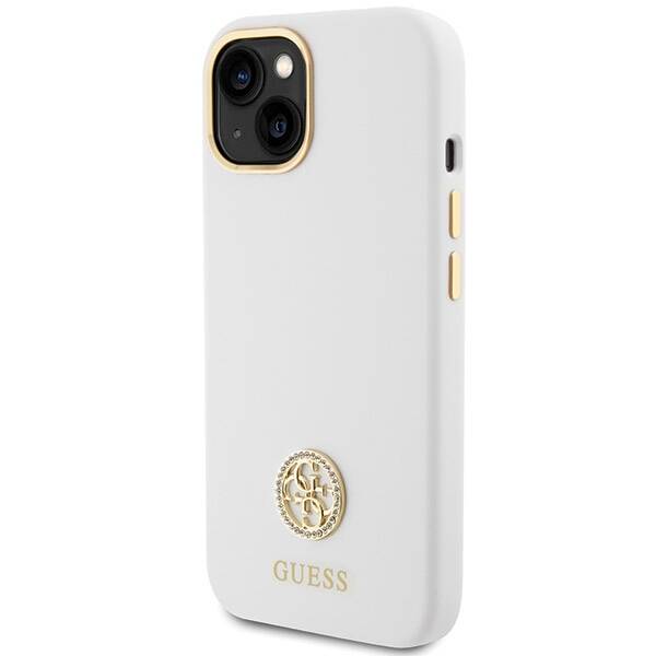 Guess ETUI SILICONE LOGO STRASS 4G do iPhone 15 / 14 / 13