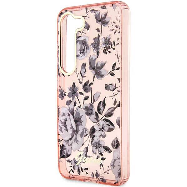 Guess Flower | Etui do Galaxy S23 - PINK