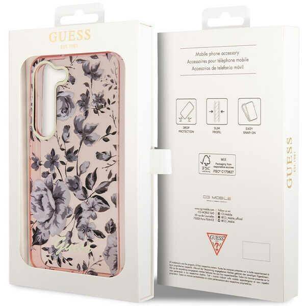Guess Flower | Etui do Galaxy S23 - PINK