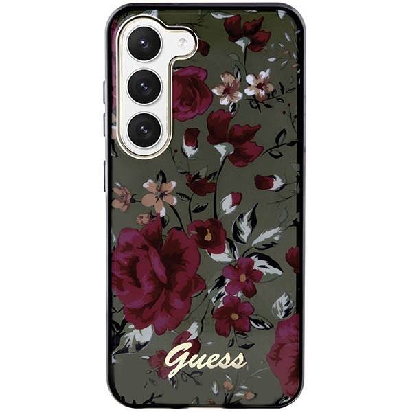 Guess Flower | Etui do Galaxy S23 Plus - KHAKI