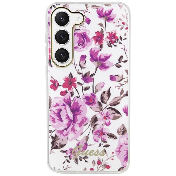 Guess Flower | Etui do Galaxy S23 Plus - WHITE