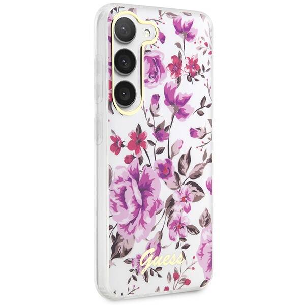 Guess Flower | Etui do Galaxy S23 Plus - WHITE