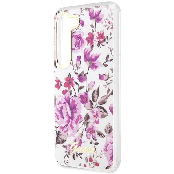 Guess Flower | Etui do Galaxy S23 Plus - WHITE