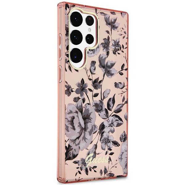 Guess Flower | Etui do Galaxy S23 Ultra - PINK