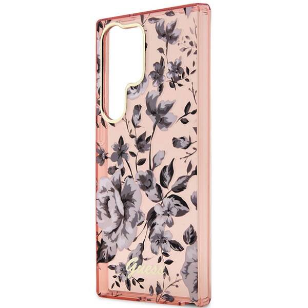 Guess Flower | Etui do Galaxy S23 Ultra - PINK