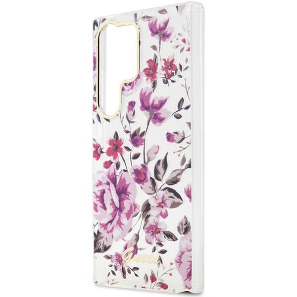 Guess Flower | Etui do Galaxy S23 Ultra - WHITE