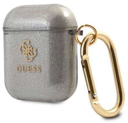 Guess Glitter Collection | Etui do Airpods 1/2 - BLACK