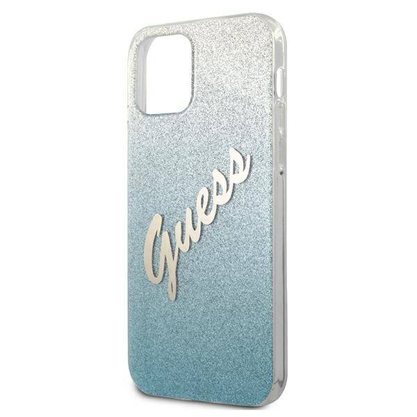 Guess Glitter Gradient | Etui do iPhone 12/12 Pro - BLUE