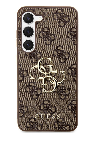 Guess HardCase 4G Big Metal Logo | Etui do Galaxy S23 FE S711 - BROWN