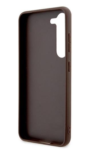 Guess HardCase 4G Big Metal Logo | Etui do Galaxy S23 FE S711 - BROWN