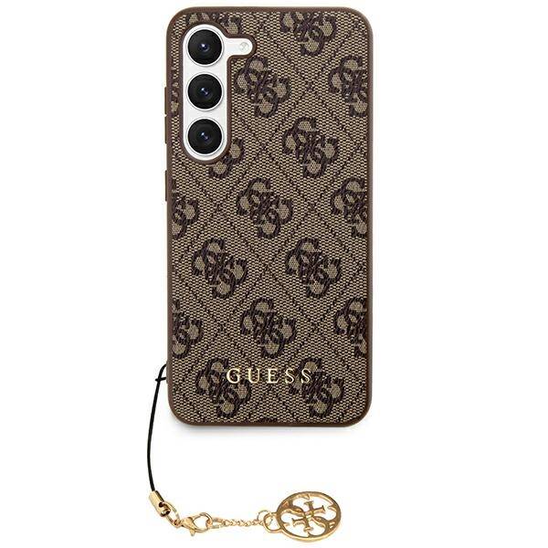 Guess HardCase 4G Charms Collection | Etui do Galaxy S24 - BROWN