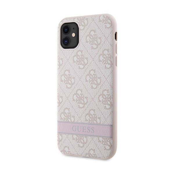 Guess HardCase 4G Stripe | Etui do iPhone 11/XR - PINK